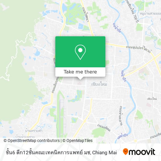 ชั้น6 ตึก12ชั้นคณะเทคนิคการแพทย์ มช map