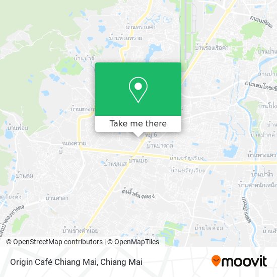 Origin Café Chiang Mai map