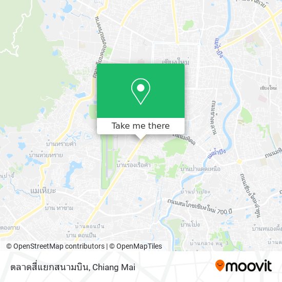 ตลาดสี่แยกสนามบิน map