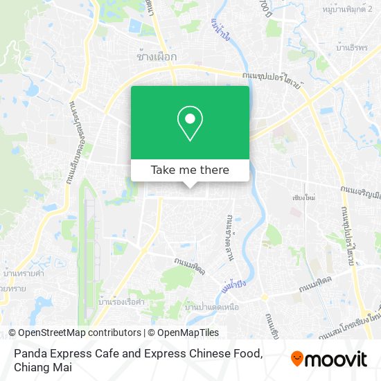 Panda Express Cafe and Express Chinese Food map