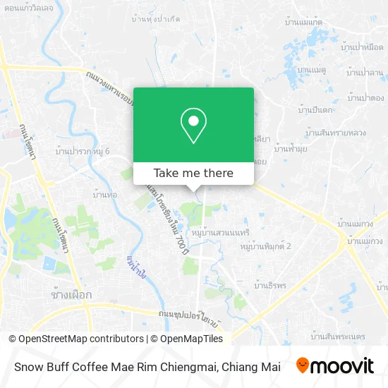 Snow Buff Coffee Mae Rim Chiang Mai map