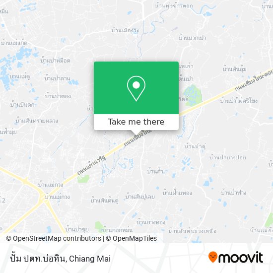 ปั้ม ปตท.บ่อหิน map