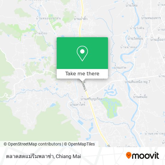 ตลาดสดแม่ริมพลาซ่า map