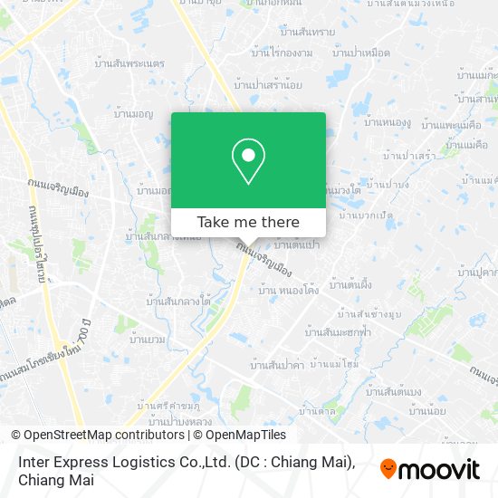 Inter Express Logistics Co.,Ltd. (DC : Chiang Mai) map