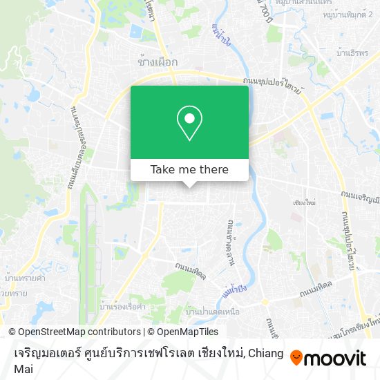 เจริญมอเตอร์ ศูนย์บริการเชฟโรเลต เชียงใหม่ map