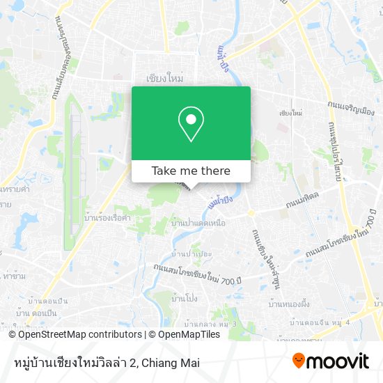 หมู่บ้านเชียงใหม่วิลล่า 2 map