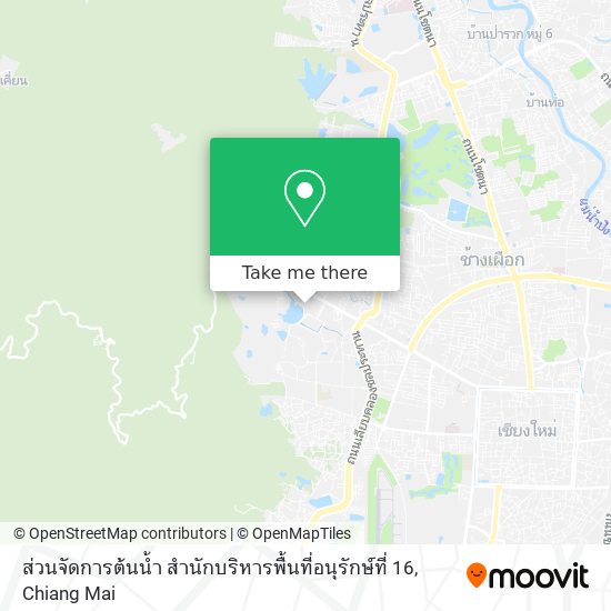 ส่วนจัดการต้นน้ำ สำนักบริหารพื้นที่อนุรักษ์ที่ 16 map