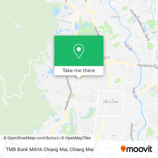 TMB Bank MAYA Chiang Mai map