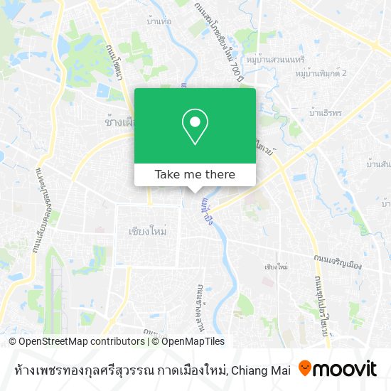 ห้างเพชรทองกุลศรีสุวรรณ กาดเมืองใหม่ map