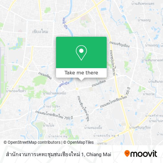 สำนักงานการเคหะชุมชนเชียงใหม่ 1 map