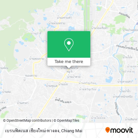 เบรนฟิตเนส เชียงใหม่-หางดง map