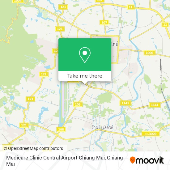 Medicare Clinic Central Airport Chiang Mai map