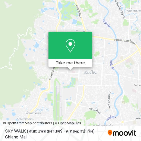 SKY WALK (คณะแพทยศาสตร์ - สวนดอกปาร์ค) map