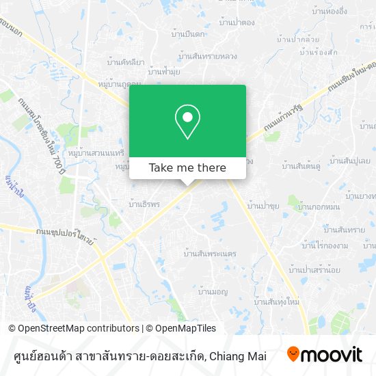 ศูนย์ฮอนด้า สาขาสันทราย-ดอยสะเก็ด map