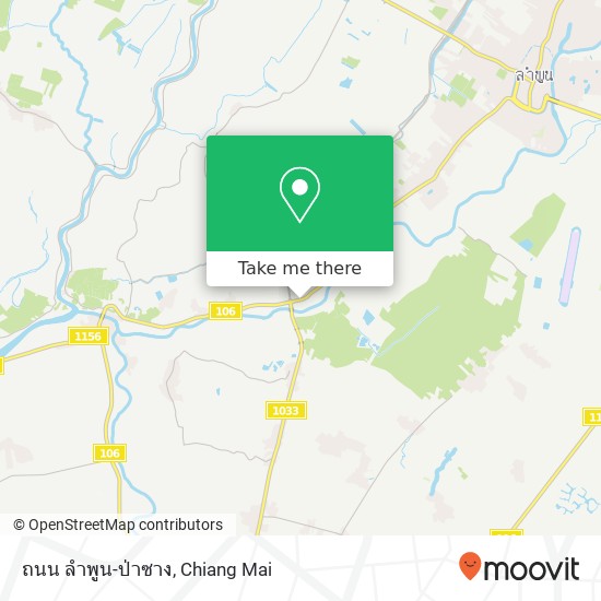 ถนน ลำพูน-ป่าซาง map