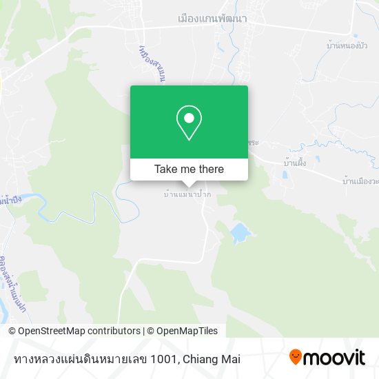 ทางหลวงแผ่นดินหมายเลข 1001 map