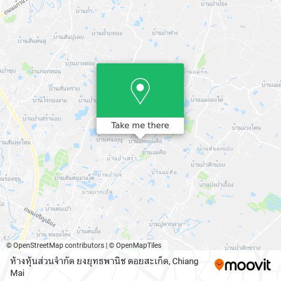 ห้างหุ้นส่วนจํากัด ยงยุทธพานิช ดอยสะเก็ด map