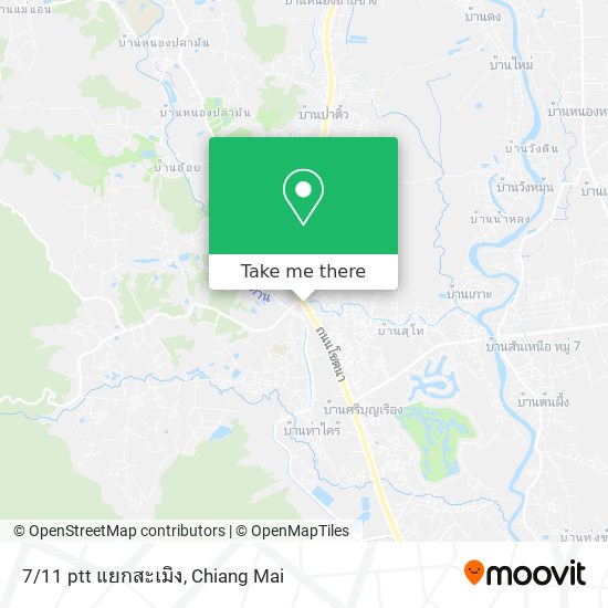 7/11 ptt แยกสะเมิง map