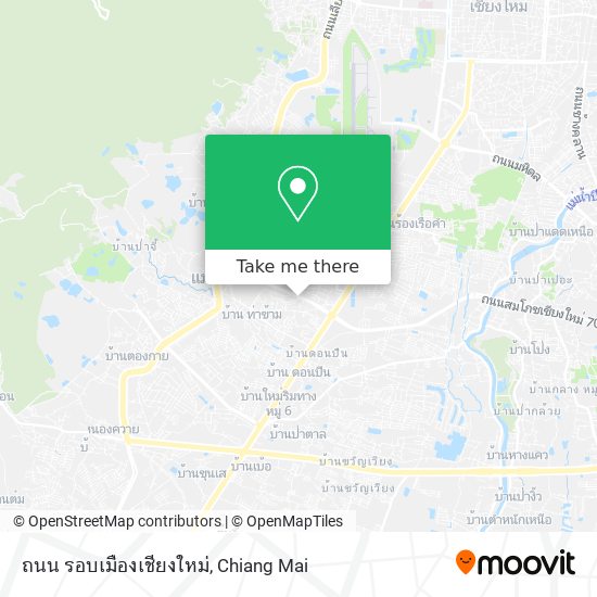 ถนน รอบเมืองเชียงใหม่ map