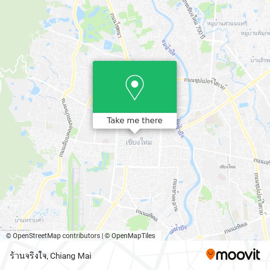 ร้านจริงใจ map