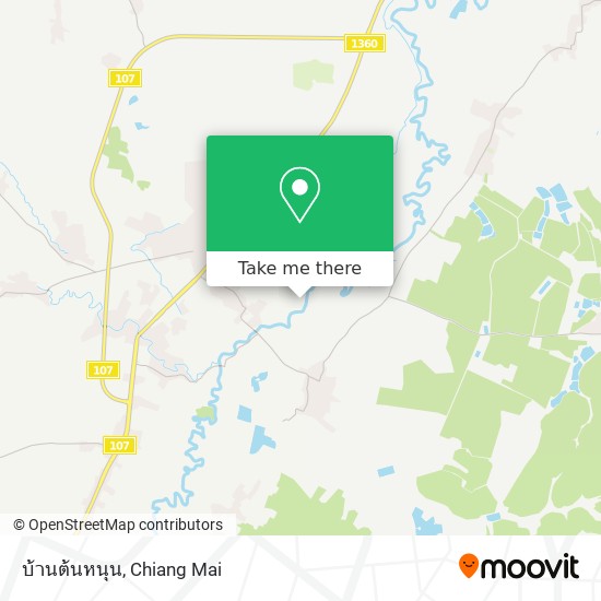 บ้านต้นหนุน map