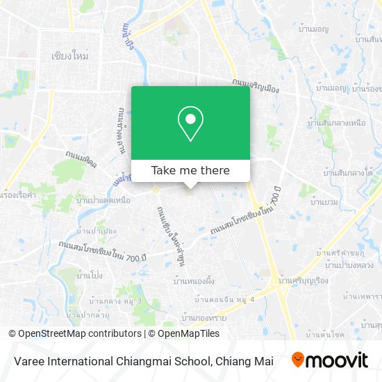 Varee International Chiangmai School map