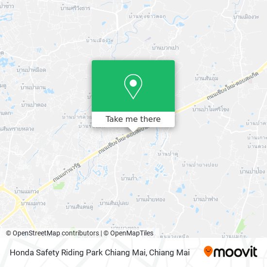 Honda Safety Riding Park Chiang Mai map