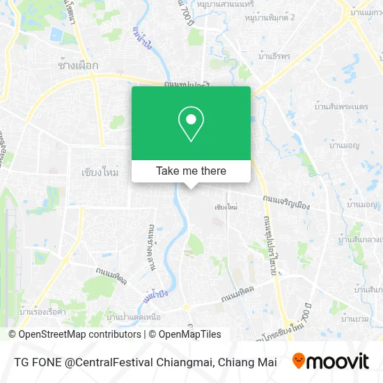 TG FONE @CentralFestival Chiangmai map