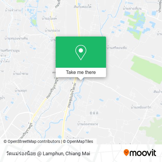 วัดแม่ร่องน้อย @ Lamphun map