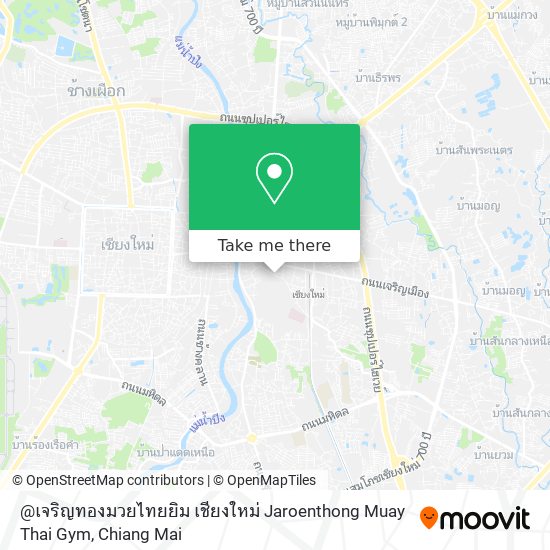 @เจริญทองมวยไทยยิม เชียงใหม่ Jaroenthong Muay Thai Gym map