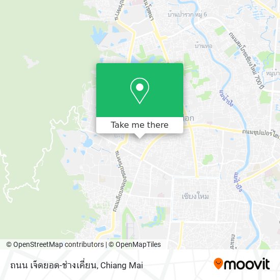 ถนน เจ็ดยอด-ช่างเคี่ยน map