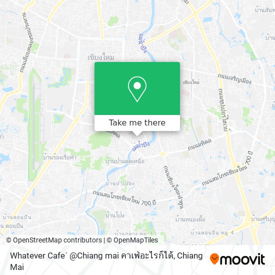 Whatever Cafe´ @Chiang mai คาเฟ่อะไรก็ได้ map