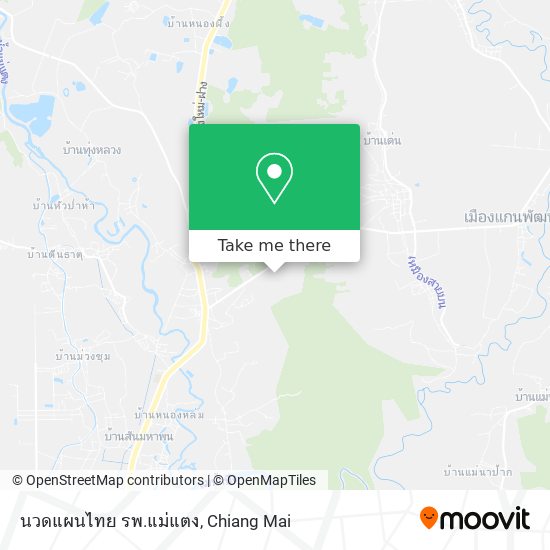 นวดแผนไทย รพ.แม่แตง map