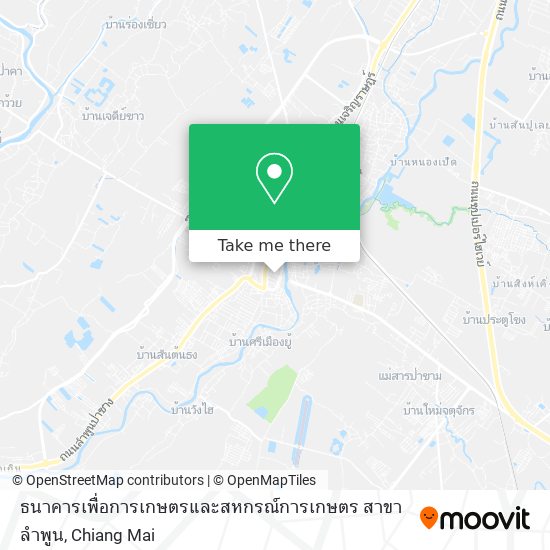 ธนาคารเพื่อการเกษตรและสหกรณ์การเกษตร สาขาลำพูน map