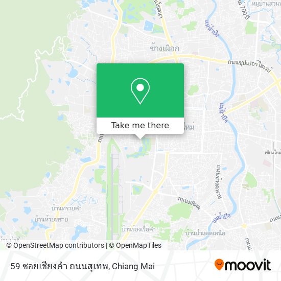 59 ซอยเชียงคำ ถนนสุเทพ map