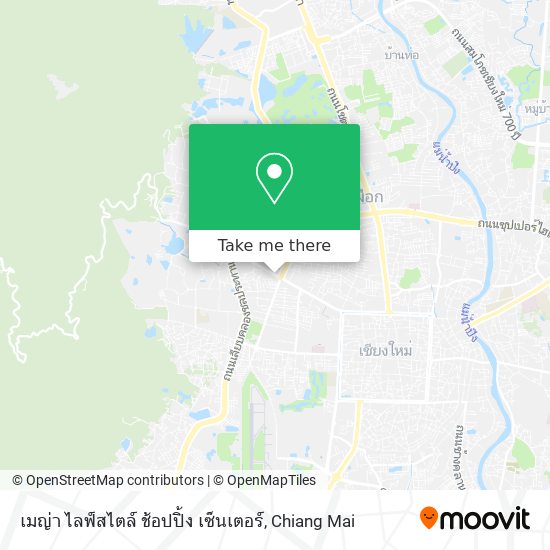 เมญ่า ไลฟ์สไตล์ ช้อปปิ้ง เซ็นเตอร์ map