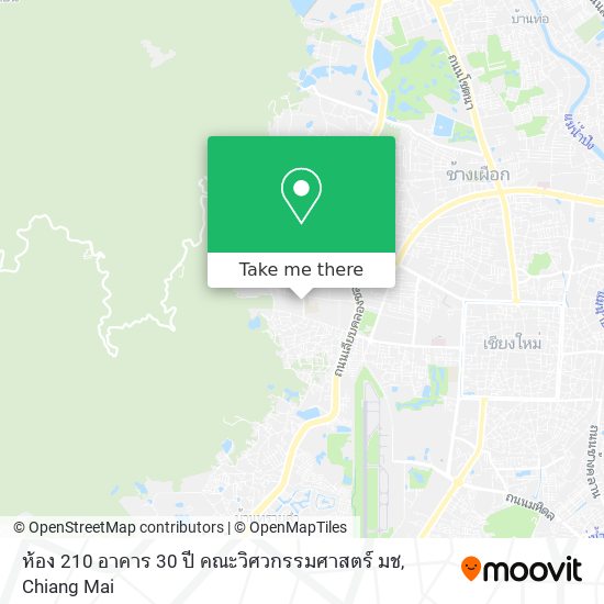 ห้อง 210 อาคาร 30 ปี คณะวิศวกรรมศาสตร์ มช map