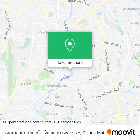 แผนกกายภาพบำบัด โรงพยาบาลราชเวช map