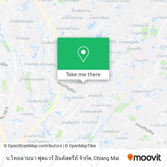 บ.ไทยลานนา ฟุตแวร์ อินดัสตรีย์ จำกัด map
