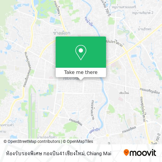 ห้องรับรองพิเศษ กองบิน41เชียงใหม่ map