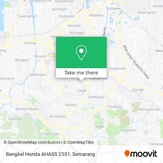 Bengkel Honda AHASS 2551 map