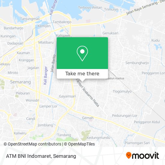 ATM BNI Indomaret map