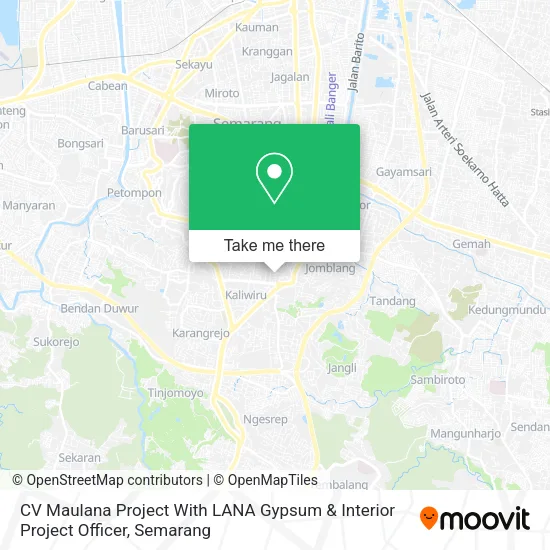 CV Maulana Project With LANA Gypsum & Interior Project Officer map