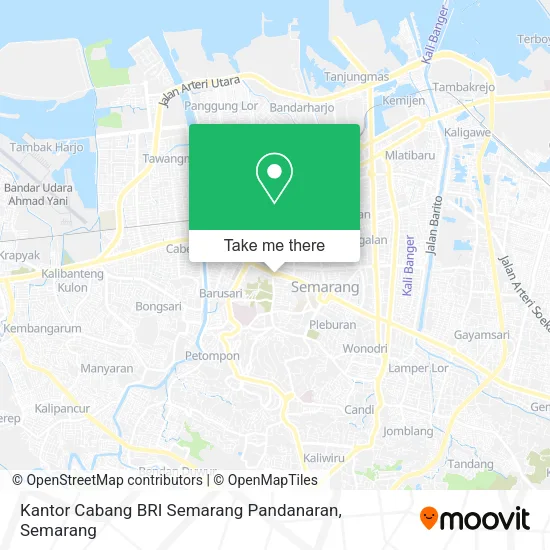Kantor Cabang BRI Semarang Pandanaran map