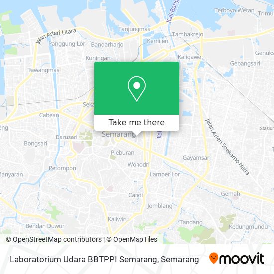 Laboratorium Udara BBTPPI Semarang map