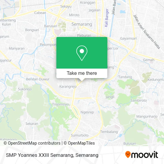 SMP Yoannes XXIII Semarang map