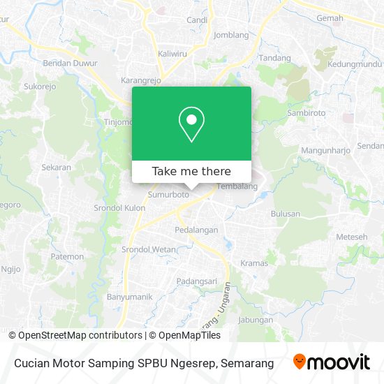 Cucian Motor Samping SPBU Ngesrep map