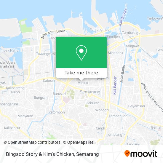 Bingsoo Story & Kim's Chicken map