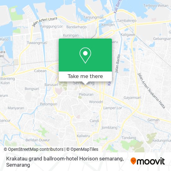 Krakatau grand ballroom-hotel Horison semarang map