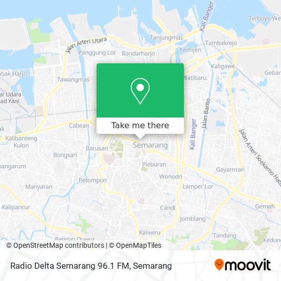 Radio Delta Semarang 96.1 FM map